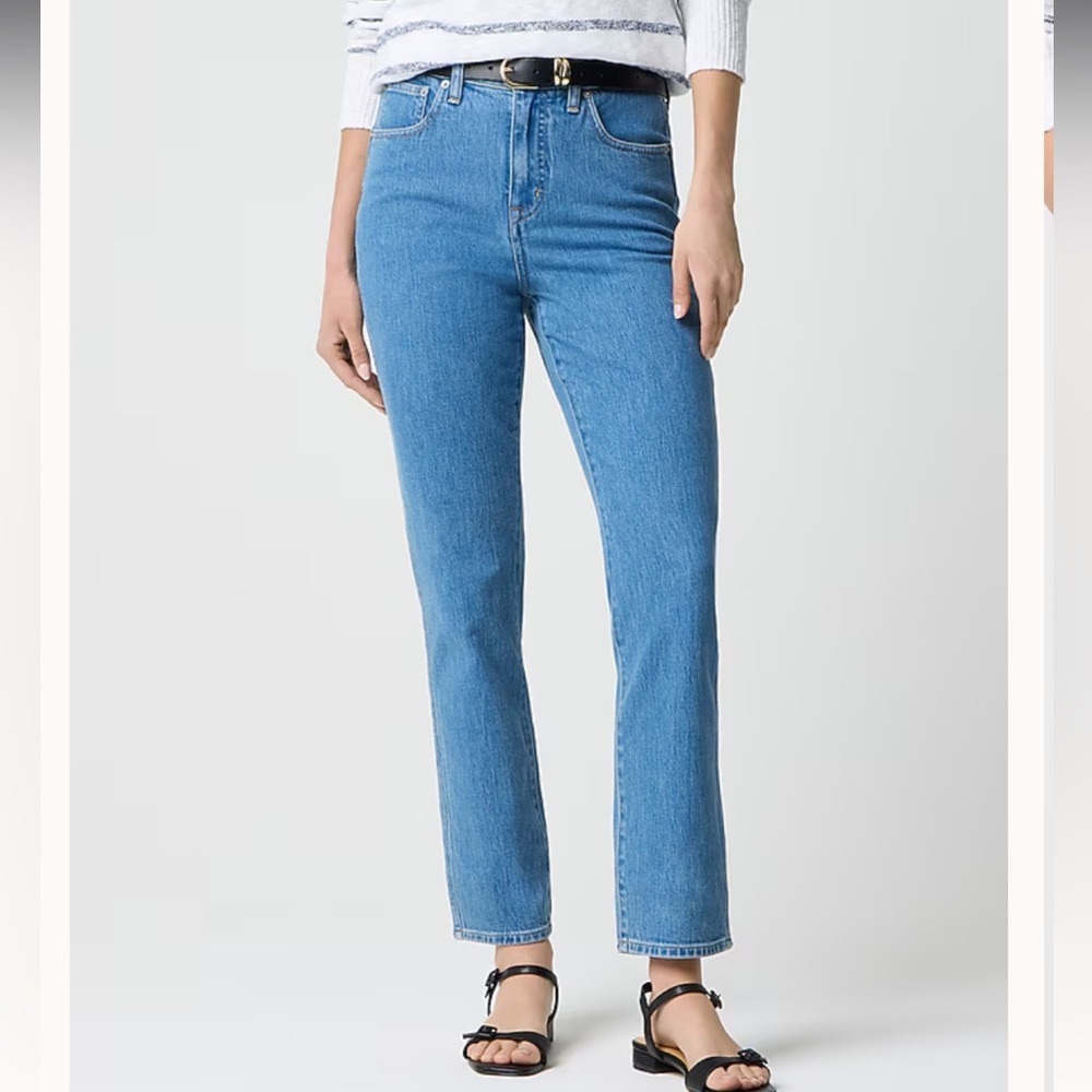 J. Crew High-Rise Straight Leg Jeans